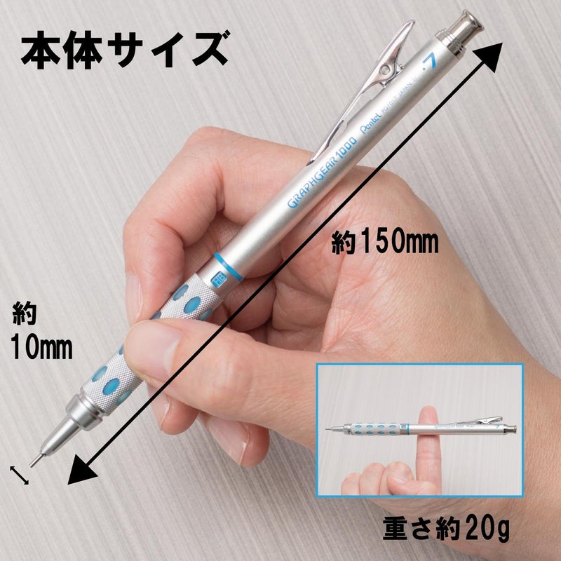 Pentel Graph Gear 1000 Mechanical Drafting Pencil 0.7mm Blue (PG1017) - Image 2